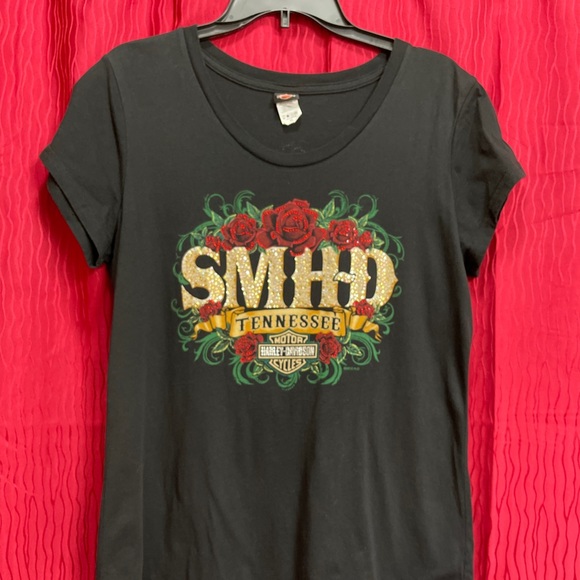 Harley Davidson Woman Bling Shirt-XL - Picture 2 of 6